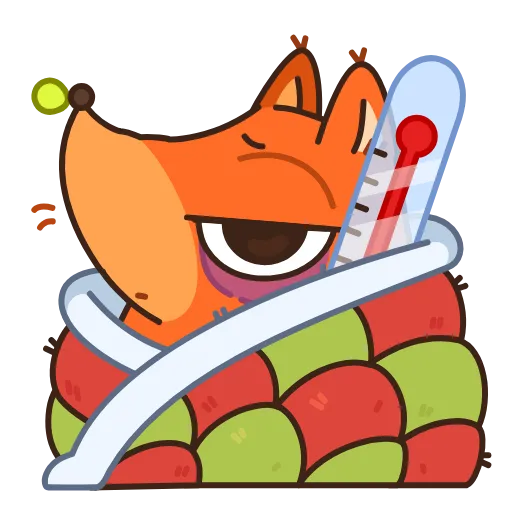🤒 Эмодзи «Белка-клерк» для Telegram