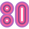 8️⃣ Эмодзи «80-ые» для Telegram