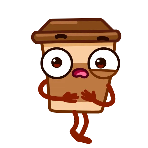 😨 Стикер «Стаканчик Кофе» для Telegram