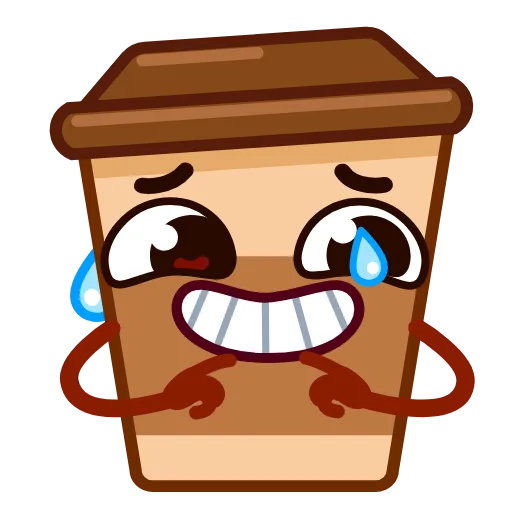 😬 Стикер «Стаканчик Кофе» для Telegram