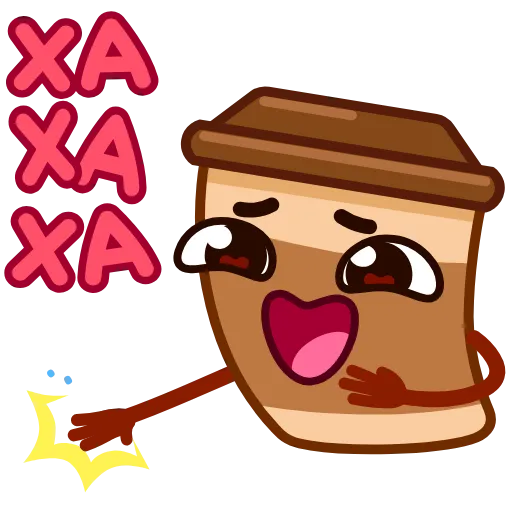 😂 Стикер «Стаканчик Кофе» для Telegram