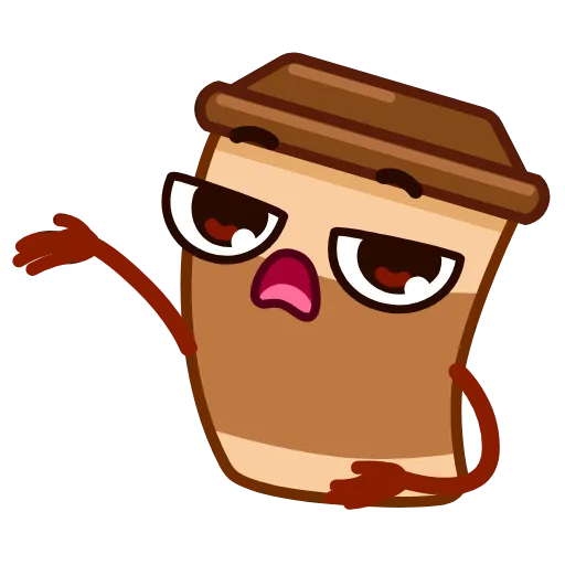 🤦‍♂️ Стикер «Стаканчик Кофе» для Telegram