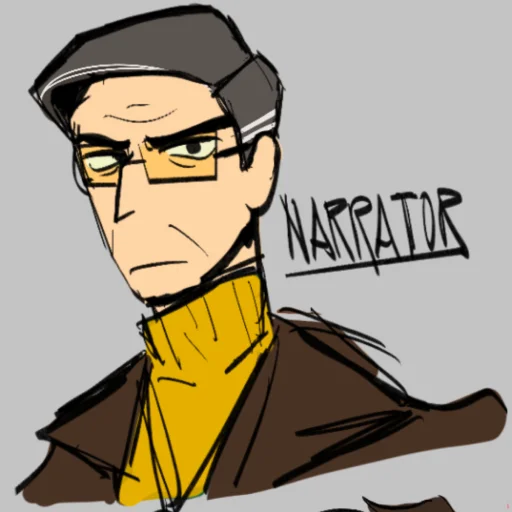 Стикерпак The Narrator для Telegram — скачать