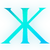 ✨ Эмодзи «Голубые буквы с блёстками и иконки» для Telegram
