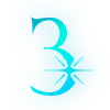 ✨ Эмодзи «Голубые буквы с блёстками и иконки» для Telegram