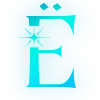 ✨ Эмодзи «Голубые буквы с блёстками и иконки» для Telegram