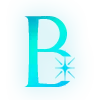 ✨ Эмодзи «Голубые буквы с блёстками и иконки» для Telegram