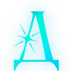 ✨ Эмодзи «Голубые буквы с блёстками и иконки» для Telegram