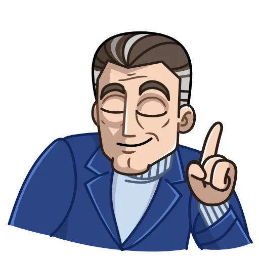 ☝️ Стикер «Old & Young» для Telegram
