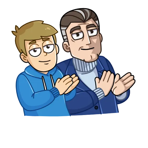 👏 Стикер «Old & Young» для Telegram