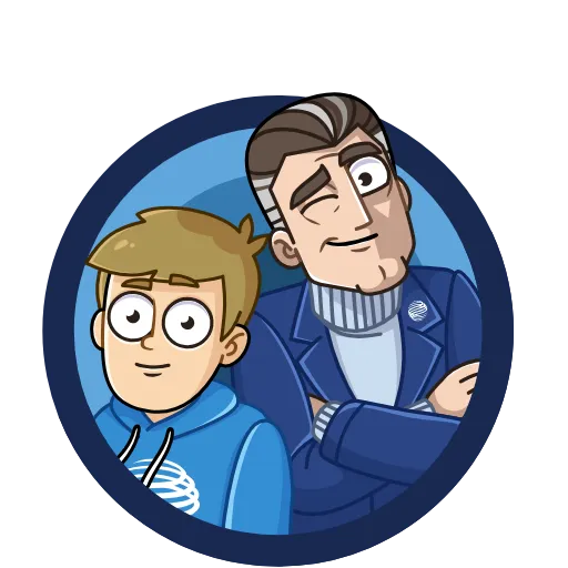 😉 Стикер «Old & Young» для Telegram