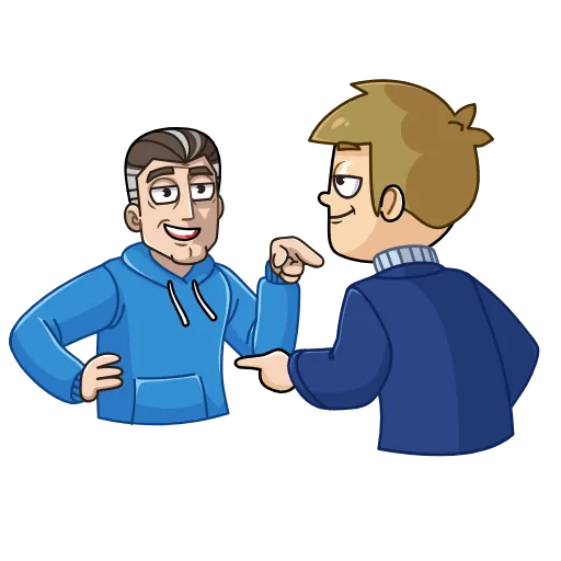🤝 Стикер «Old & Young» для Telegram