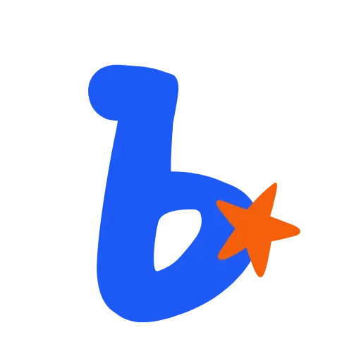 💙 Эмодзи «Синие буквы со звёздочками, анимированные» для Telegram