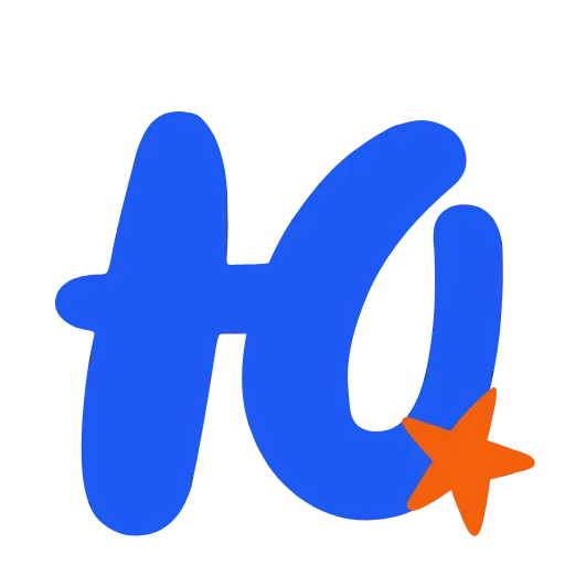 💙 Эмодзи «Синие буквы со звёздочками, анимированные» для Telegram