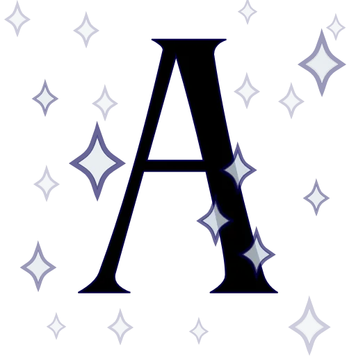 🤩 Эмодзи «Буквы с анимированными блёстками и таблички» для Telegram