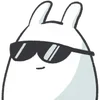 😎 Эмодзи «Bunny Emoji - кролик - символ 2023 года» для Telegram