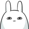 😐 Эмодзи «Bunny Emoji - кролик - символ 2023 года» для Telegram