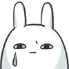😥 Эмодзи «Bunny Emoji - кролик - символ 2023 года» для Telegram