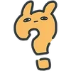 ❓ Эмодзи «Bunny Emoji - кролик - символ 2023 года» для Telegram