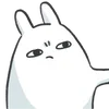 🫤 Эмодзи «Bunny Emoji - кролик - символ 2023 года» для Telegram