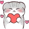 ❤️ Эмодзи «❤ Cats - котики» для Telegram