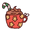 ☕️ Эмодзи «Static Christmas» для Telegram