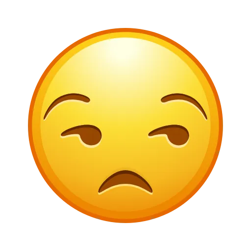 😒 Эмодзи «Static Emoji» для Telegram