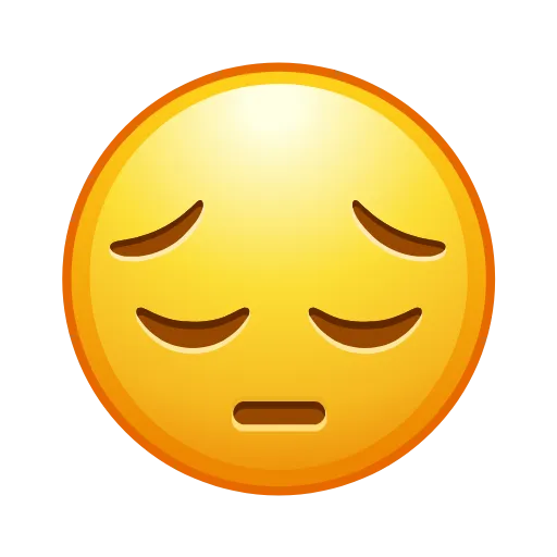 😔 Эмодзи «Static Emoji» для Telegram