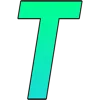 ❤️ Эмодзи «Зелёный градиент, русские и английские» для Telegram
