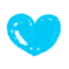 ❤️ Эмодзи «Blue #color #blue #cute #girl» для Telegram