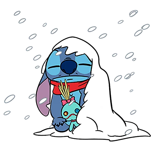 🥶 Стикер «Стич и Скрамп» для Telegram