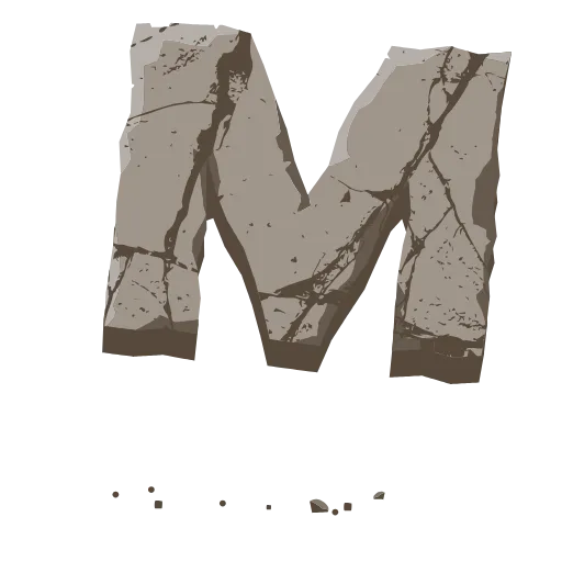 👏 Эмодзи «Stone Letters» для Telegram