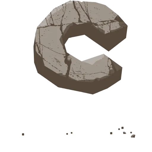 👏 Эмодзи «Stone Letters» для Telegram