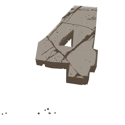 👏 Эмодзи «Stone Letters» для Telegram