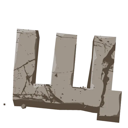 👏 Эмодзи «Stone Letters» для Telegram