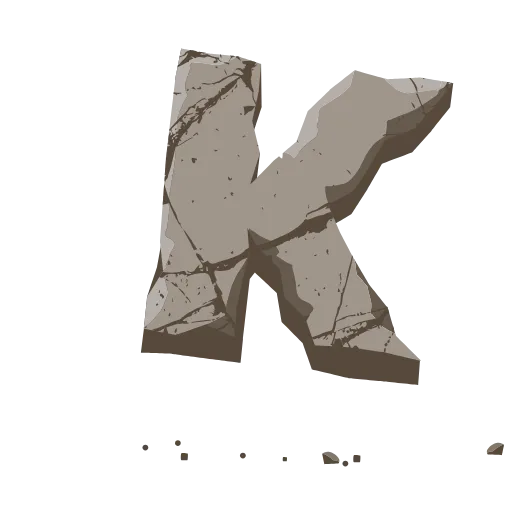 👏 Эмодзи «Stone Letters» для Telegram