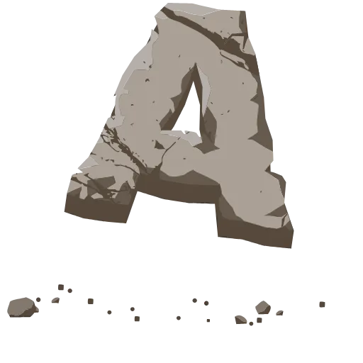 Эмодзи Stone Letters для Telegram — скачать
