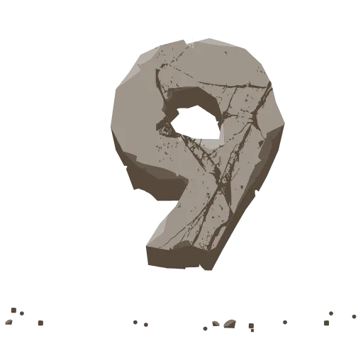 👏 Эмодзи «Stone Letters» для Telegram