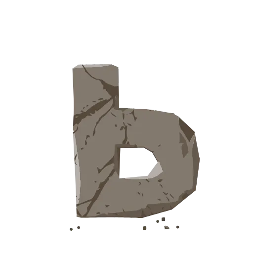 👏 Эмодзи «Stone Letters» для Telegram