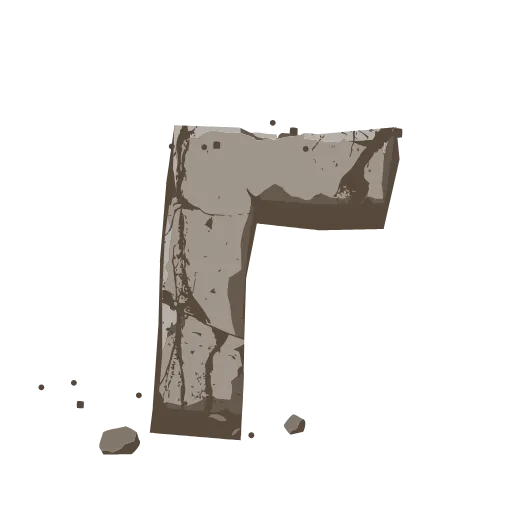👏 Эмодзи «Stone Letters» для Telegram