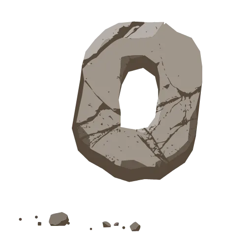 👏 Эмодзи «Stone Letters» для Telegram