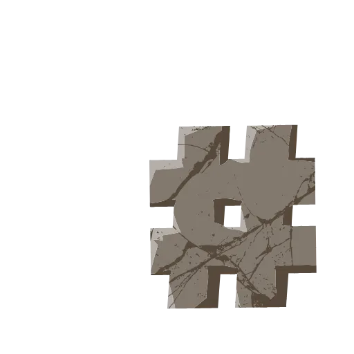 👏 Эмодзи «Stone Letters» для Telegram