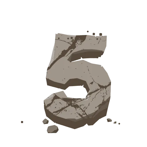 👏 Эмодзи «Stone Letters» для Telegram