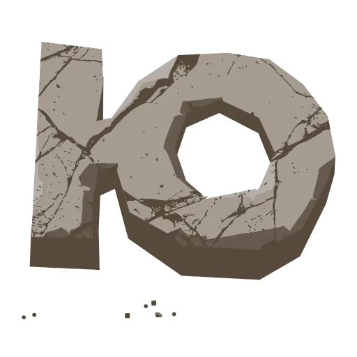 👏 Эмодзи «Stone Letters» для Telegram