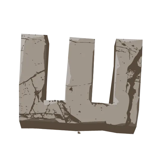 👏 Эмодзи «Stone Letters» для Telegram