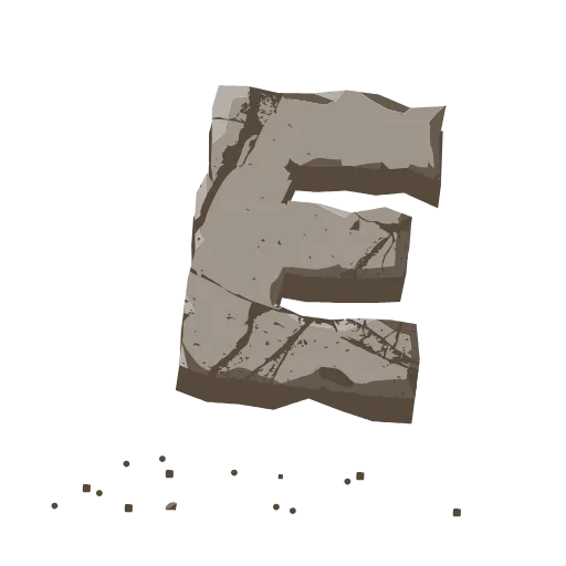 👏 Эмодзи «Stone Letters» для Telegram