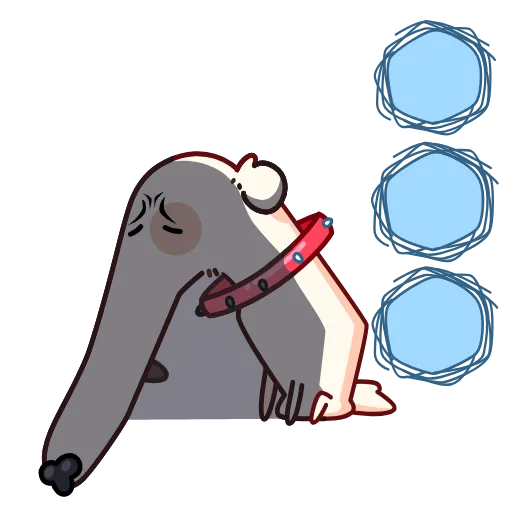 🐶 Эмодзи «Собака сутулая» для Telegram