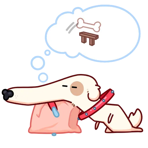 🐶 Эмодзи «Собака сутулая» для Telegram