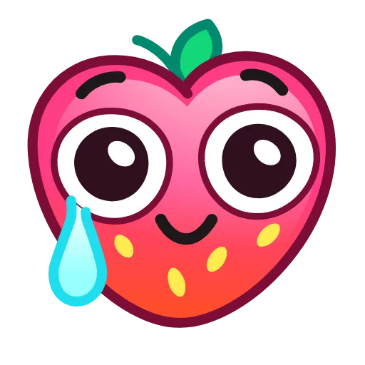 🥲 Эмодзи «Strawberry Emoji» для Telegram