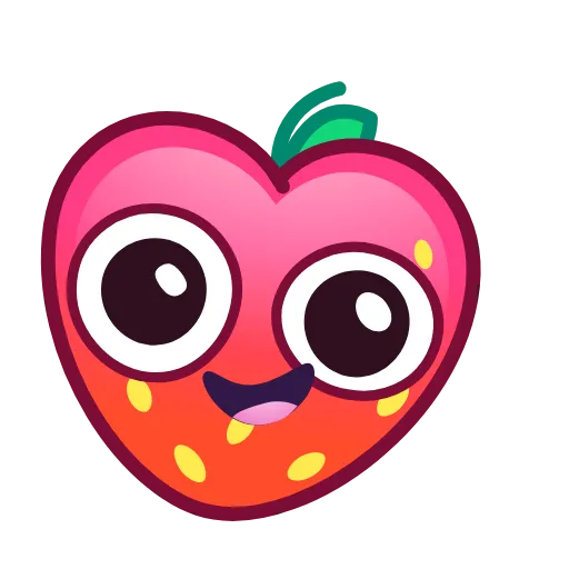 😉 Эмодзи «Strawberry Emoji» для Telegram